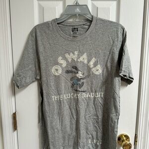 Disney x Uniqlo Oswald the Lucky Rabbit Heather Gray Tee